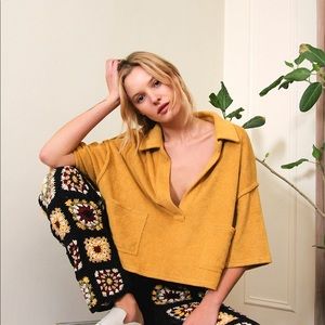 Wine coloured, size large, Free People pullover beach t shirt